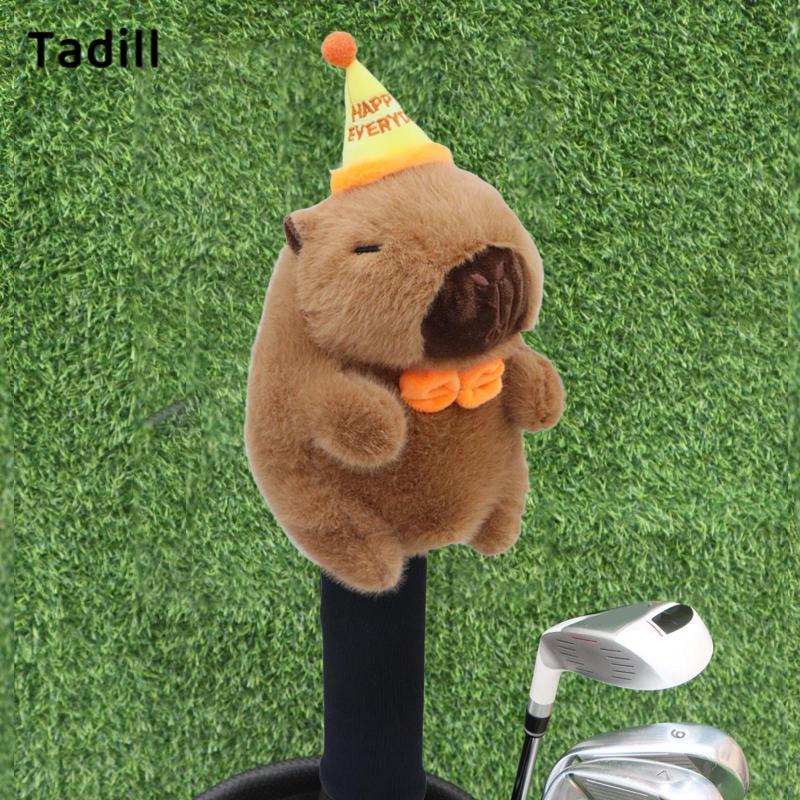 Tadill Fairway Wood Golf Club Headcover Plush Capybara ผู้หญิงผู้ชาย Anti Scratch น่ารัก — صورة 3