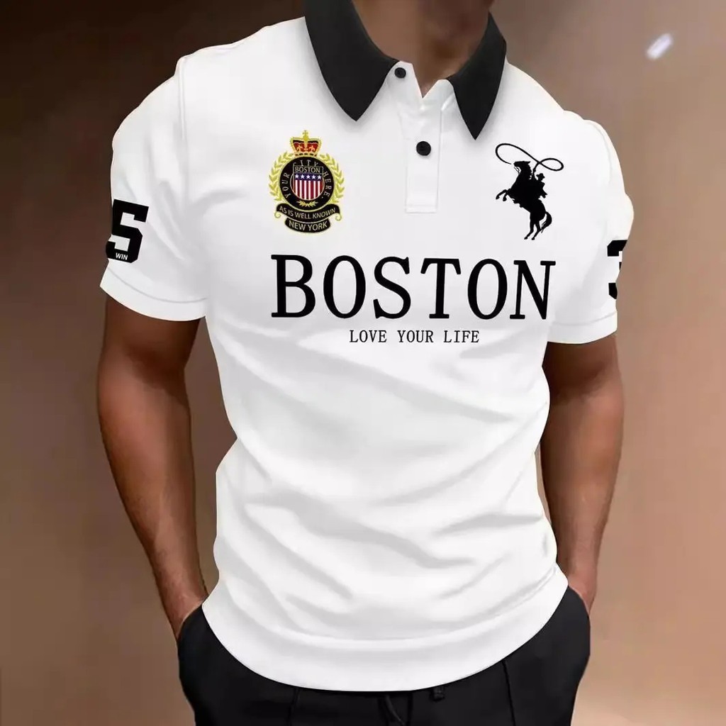 ข้อเสนอพิเศษ Double 12 Paul Lapel vs Munich Summer Popular Lapel Design Lapel Shirt Cross-Border, Ca