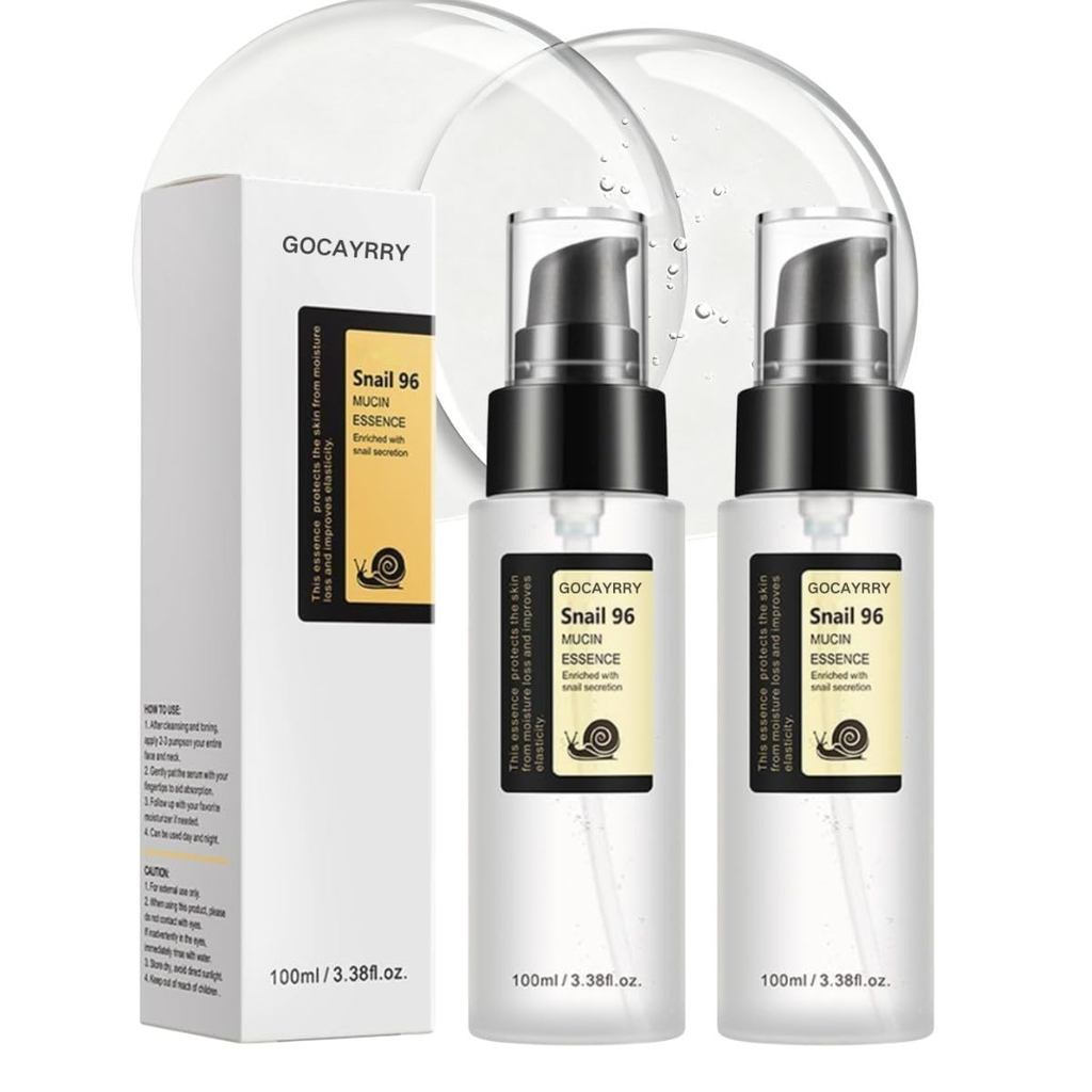 2PCSGOOCASRYAdvancedSnailMucin96%PowerRepairingEssence,SnailMucin96%-Anti-AgingSerum,WithSnailSecret