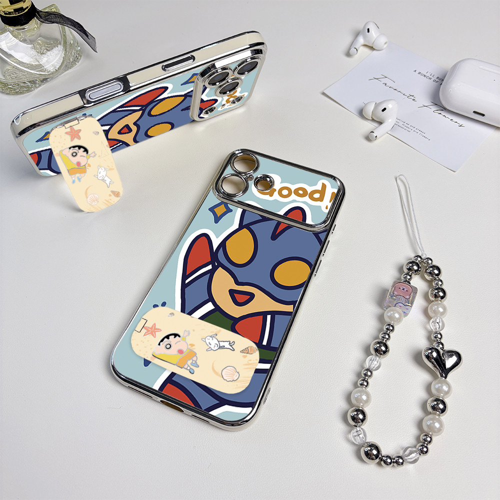 Ultraman เคส iPhone พิมพ์ลายกันกระแทกสําหรับ IPXR,XSMax,IP15,IP16,IP17,IP14,IP13,IP12,IP11