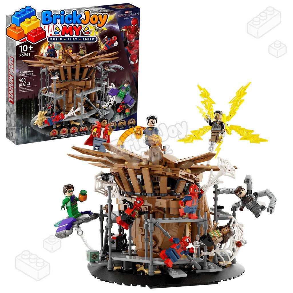 สินค้าพร้อมส่ง 76261 Spider-Man Final Battle Building Blocks Super Hero Battle Scene Model Construct