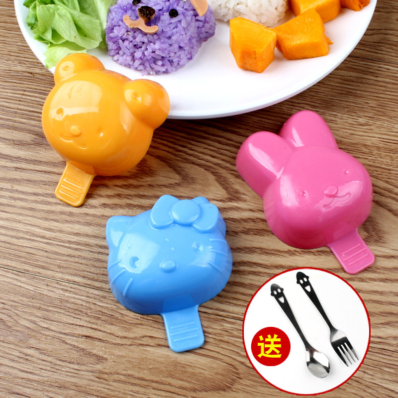 Little Bunny Cat Rice Ballแม่พิมพ์Little Brother Buddyข้าวแม่พิมพ์เครื่องมือเด็กอาหารการ์ตูนการสร้าง