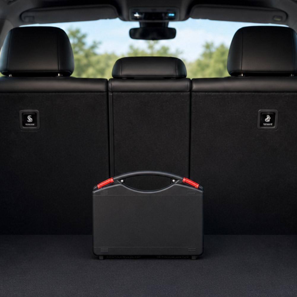 กล่องเครื่องมือจัดเก็บพลาสติกอเนกประสงค์สําหรับรถยนต์ Trunk Organizer กล่องเก็บเครื่องมือ G5u4