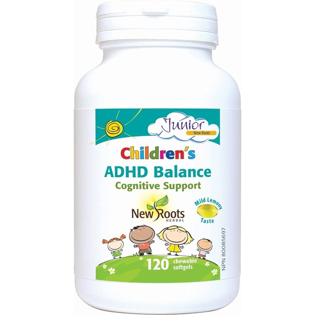 New Roots Herbal Omega 3 Kids, Fish Oil Softgels, Lemon, 120 Softgels