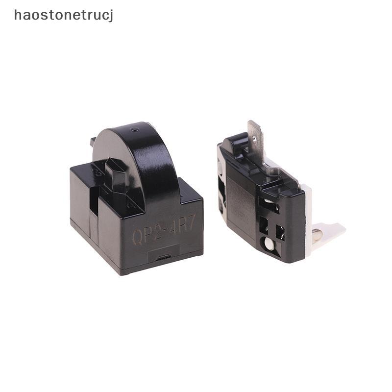 TON 2PCS QP2-4.7 PTC Starter Relay 1 Pin ตู้เย็นรีเลย์และ 6750C-0005P ตู้เย็น Overload Protector N