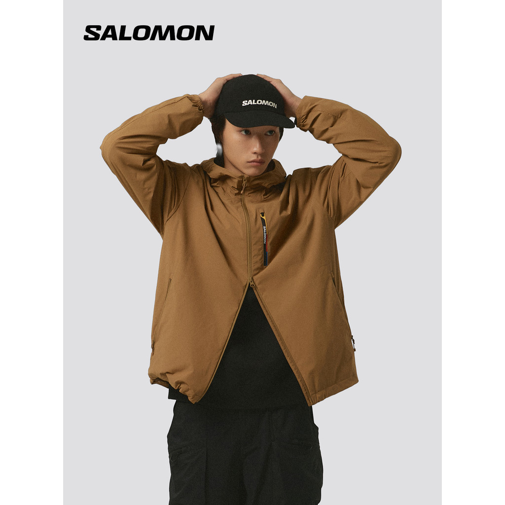 Salomon Salomon Salomon กลางแจ้งชายน้ําหนักเบาสไตล์เชลล์?เสื้อแจ็คเก็ตกันลม MODYSSEY WINDSHELL JKTM