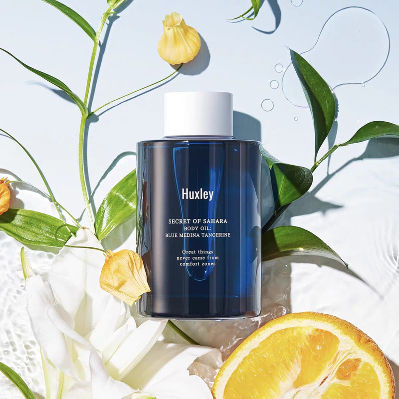 พร้อมน้ํามันบํารุงผิวเกาหลี Huxley Body Oil 100ml Moisturizing Moisturizing Stable ไม้กลิ่นหอม Mild 
