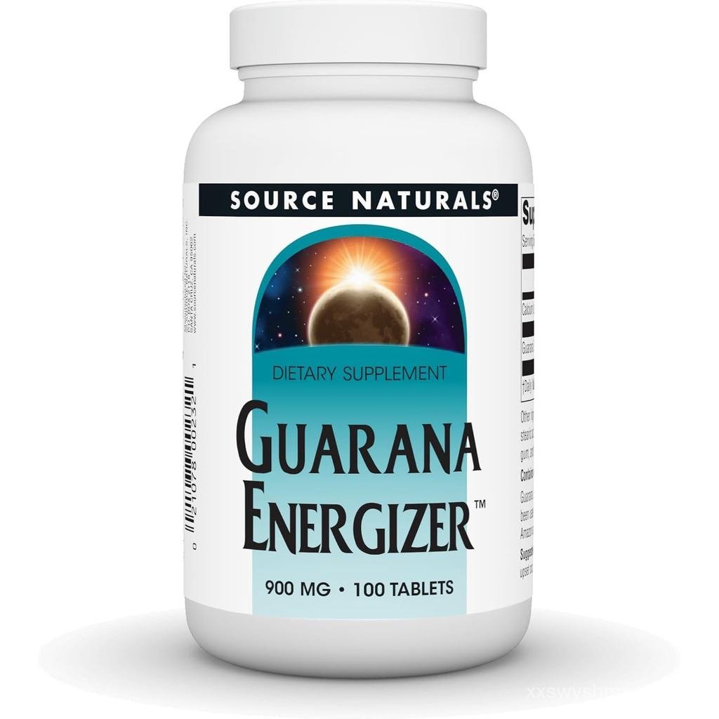 Naturals Guarana Energizer, 900 มก. -100 เม็ด