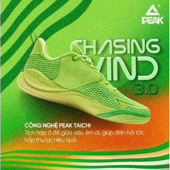 รองเท้าบาสเก็ตบอล / รองเท้า Pickleball PEAK TAICHI OUTDOOR Chasing Wind 3.0 LEATHER530351
