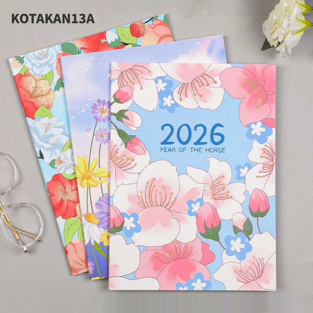 KOTAKAN13A 2026 Schedules Notebook, Learning Plan A4 A5 Planner Notebook, Practical Life Check-in Wo