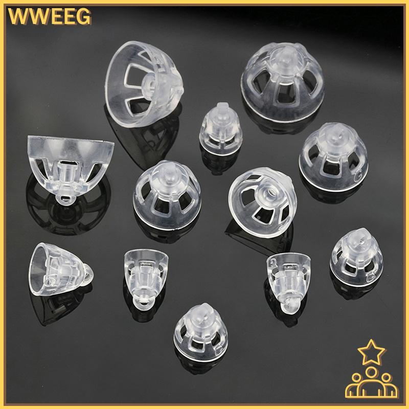 WWEEG Easy เปลี่ยนเครื่องช่วยฟังโดม 1 ชุดสําหรับ Oticon Minifit เปิด Bass Vent 5/6/8/10 มม.สบายหมวกห