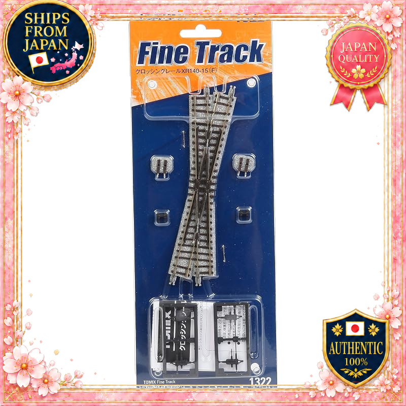 TOMIX N Scale Crossing Rail XR140-15 F 1322