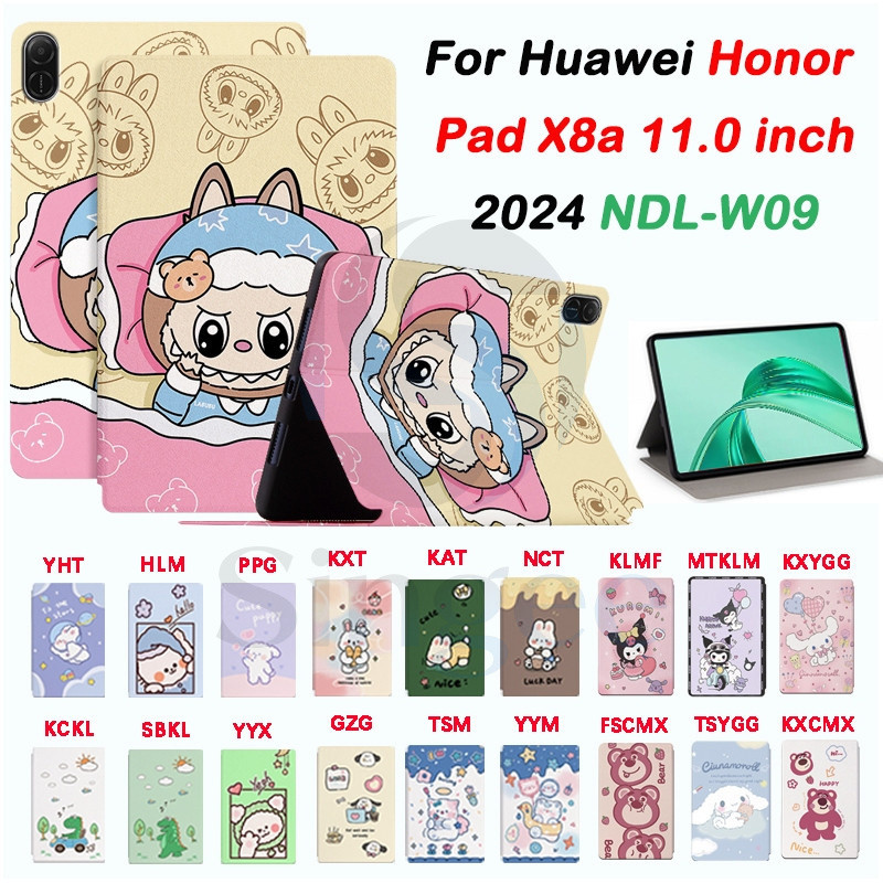 Singee สําหรับ Huawei Honor Pad X8a 11.0 นิ้ว 2024 NDL-W09 น่ารักการ์ตูนหนัง + TPU ปลอกทนต่อการตก