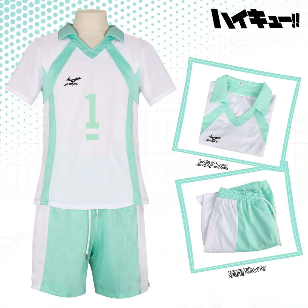 Aoba Chengxi College Anime คอสเพลย์วอลเลย์บอลจูเนียร์ Aoba Chengxi College Jersey FL260910
