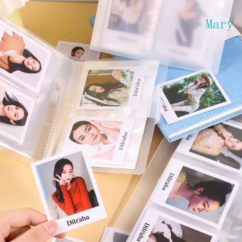 Mary 3in Photo Album Clear Photocard Album Book Kpop Photocard Holders สําหรับครอบครัว
