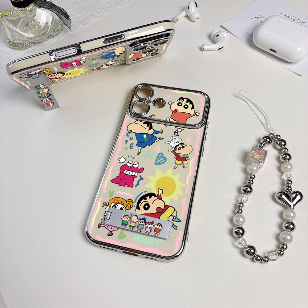 เคสไอโฟน Crayon Shinchan สุดน่ารักเข้ากันได้กับ XR, XSMax, IP15, IP16, IP14, IP13, IP17, IP12, XS