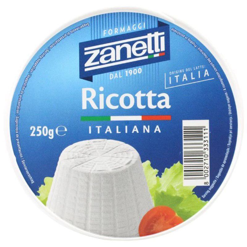 ซาเนตติริคอตต้าชีส 250กรัม Zanetti Ricotta Cheese 250g.