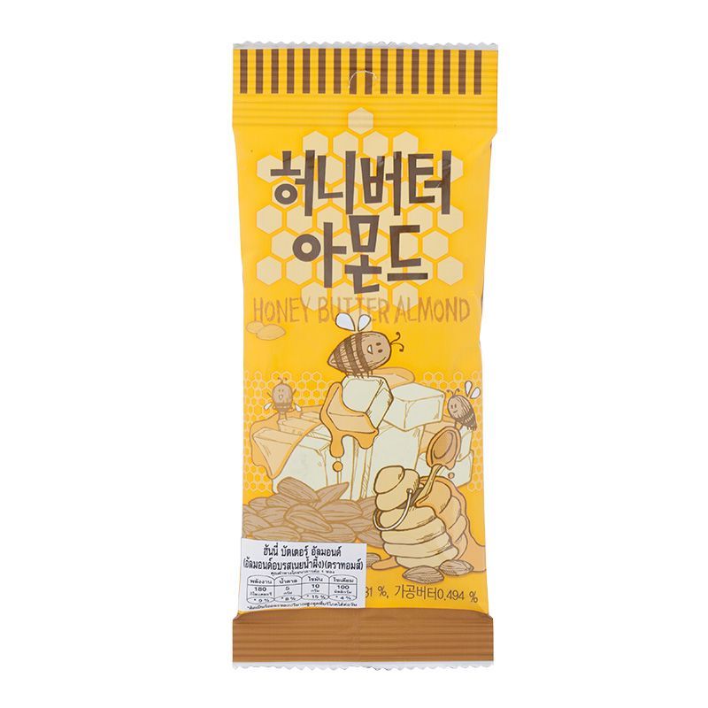 เอชบีเอเอฟอัลมอนด์อบรสเนยน้ำผึ้ง 30กรัม HBAF Honey Butter Almond 30g.