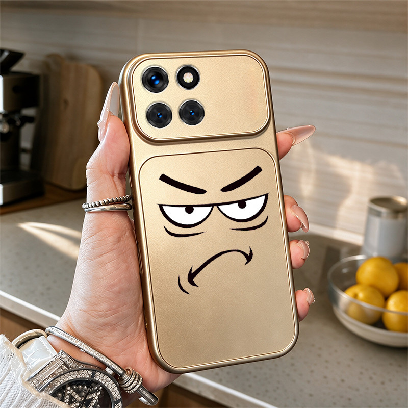 กรณีสําหรับ honor X8B X8A x8c x8d x6d x6c 4g X6B X6A X6S X6 X8 5G Angry สีเมทัลลิคเคสโทรศัพท์เต็มเลน