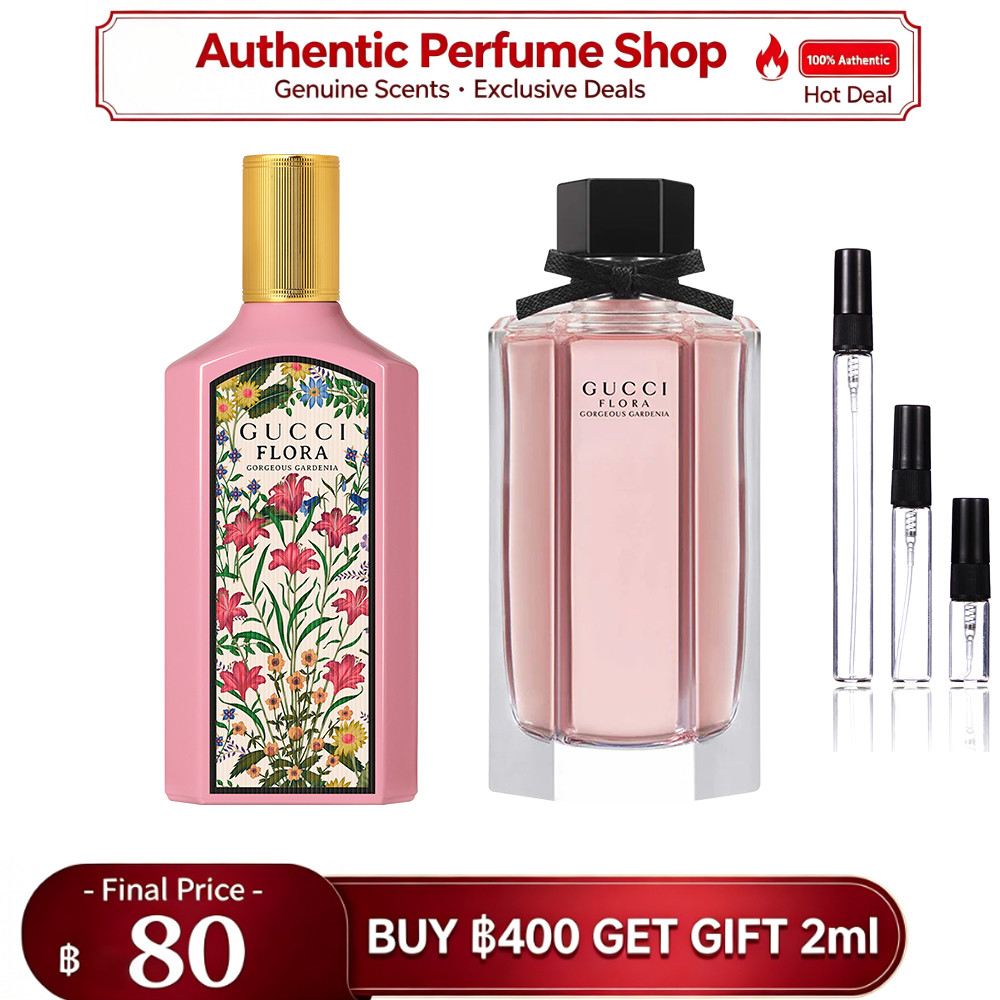 🚀แบ่งขายน้ำหอมแบรนด์แท้ 100%  Gorgeous Gardenia EDT & Flora Gorgeous Gardenia EDP   2ml/5ml/10ml