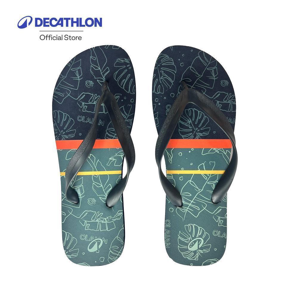 Decathlon Men’S Flip-Flops - 120 รองเท้าแตะสำหรับผู้ชาย รุ่น 120 - Blue/Grey