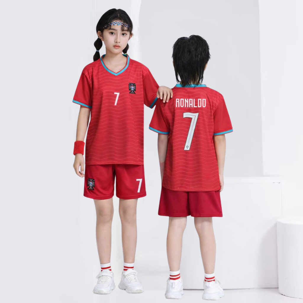 เสื้อฟุตบอลชุดเด็ก ronaldo al nassr jersi bola jersey ronaldo jersey ฟุตซอลกีฬาสวมใส่ baju bola sepa