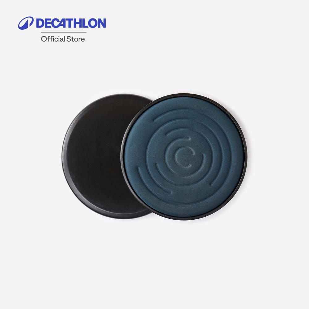 Decathlon Weight Training Gliding Discs For Use On All Floors จานสไลด์เวทเทรนนิ่งสำหรับใช้บนพื้นทุกชนิด - Black
