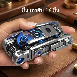 ใหม่มัลติฟังก์ชั่พับสากลไขควงชุดประแจพับครัวเรือนแบบพกพาไขควง