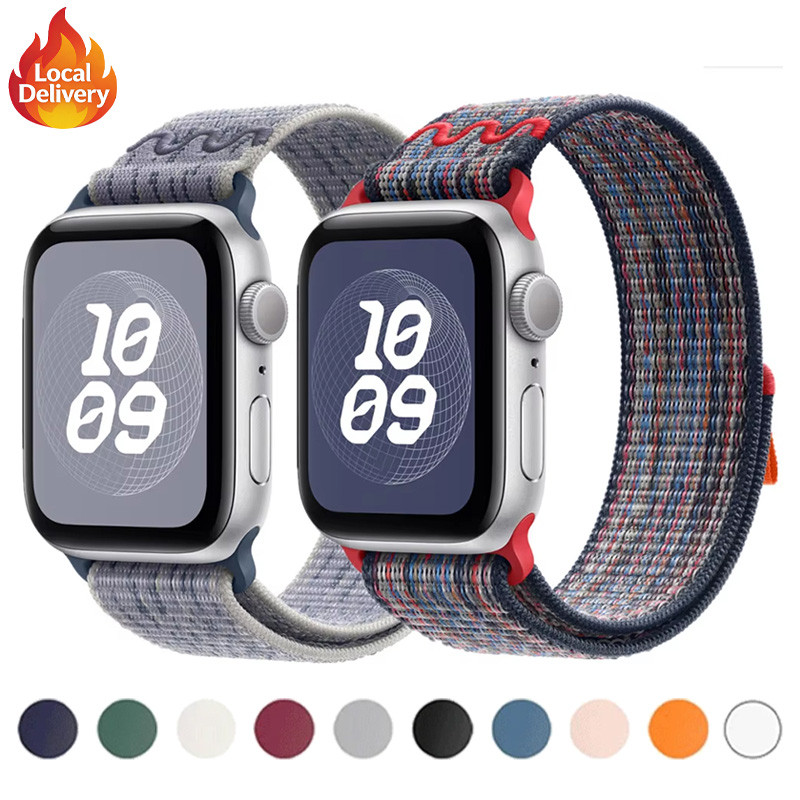 [ส่งไว] สายลูปกีฬาสำหรับ Apple Watch Ultra 4 3 2 49mm S12 S11 S10 42mm 46mm 38mm-45mm สำหรับ iWatch SE 9-1