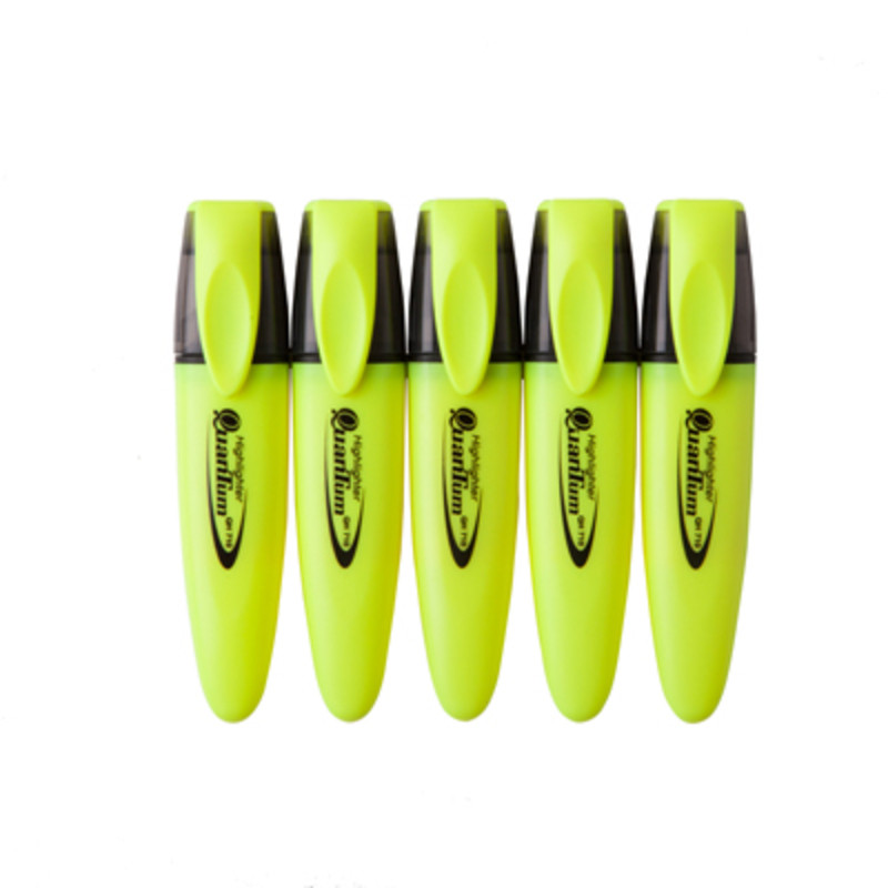 QUANTUM ปากกาเน้นข้อความ รุ่น QH710YL/P5 สีเหลือง (แพ็ค 5 ด้าม)