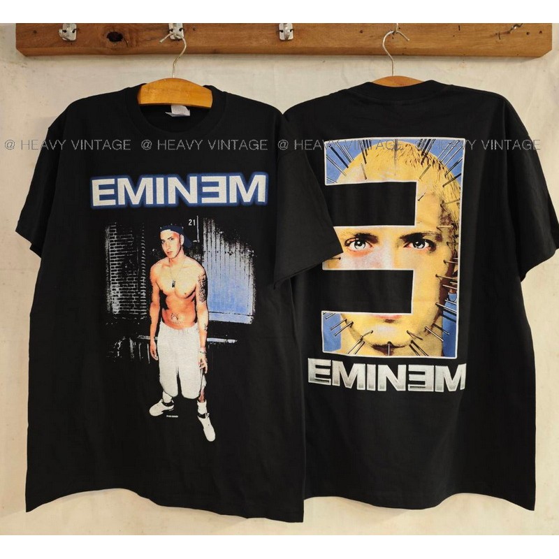 EMINEM 2000s Dead Stock เสื้อวินเทจ เสื้อการ์ตูนตำนาน heavy vintage shirt