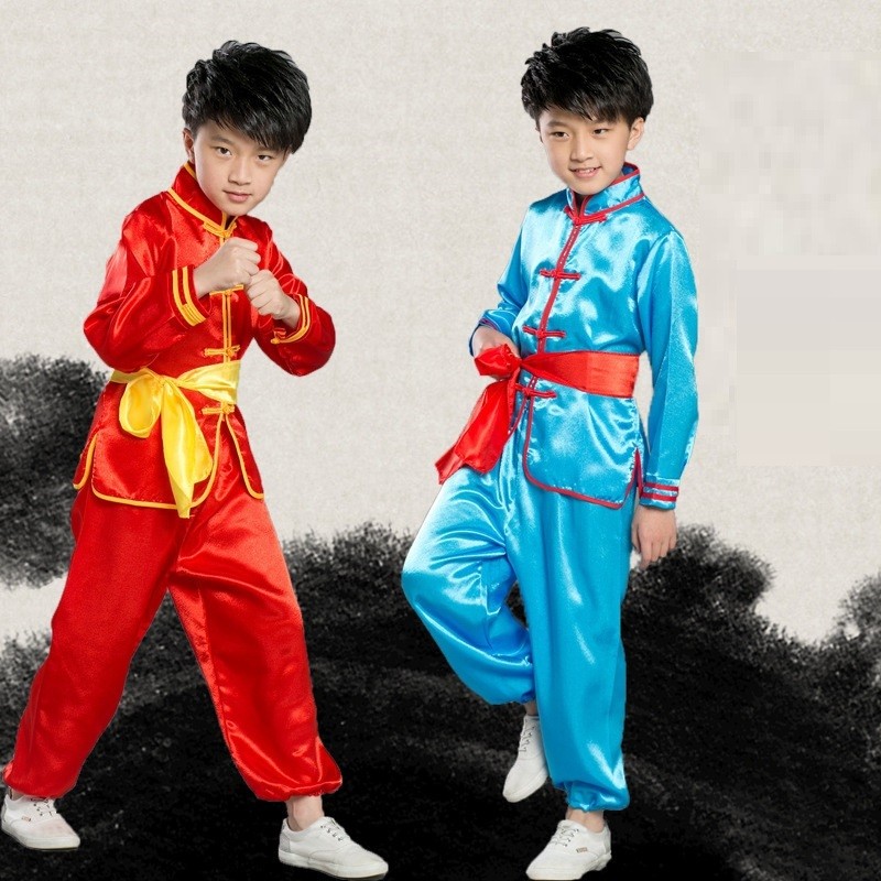 LiLi เด็กแผนจีนกังฟูสูทสำหรับเด็ก (มี 4 สี เหลือง/แดง/ขาว/ฟ้า)  รุ่น MM035 - รูปที่ 2