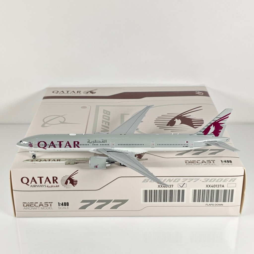 JC Wings XX40137 1: 400 Katar Airlines B777-300ER A7-BEE รุ่นโลหะผสม