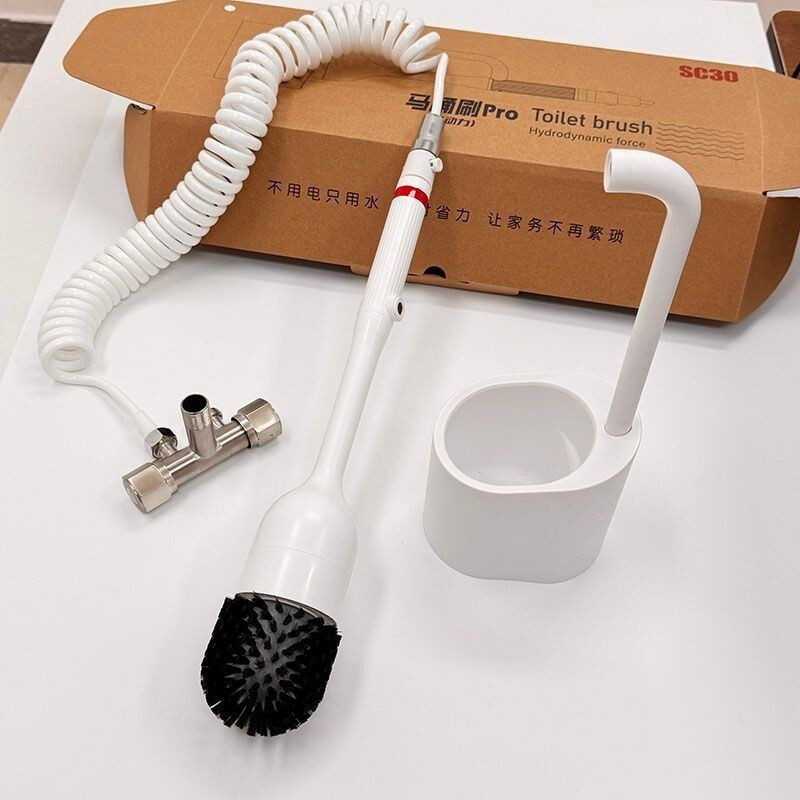 ทิ้งของใช้ธรรมดาที่บ้าน!High-End Household Villa No-Drill Magnetic Water-Powered Bathroom Toilet Bru