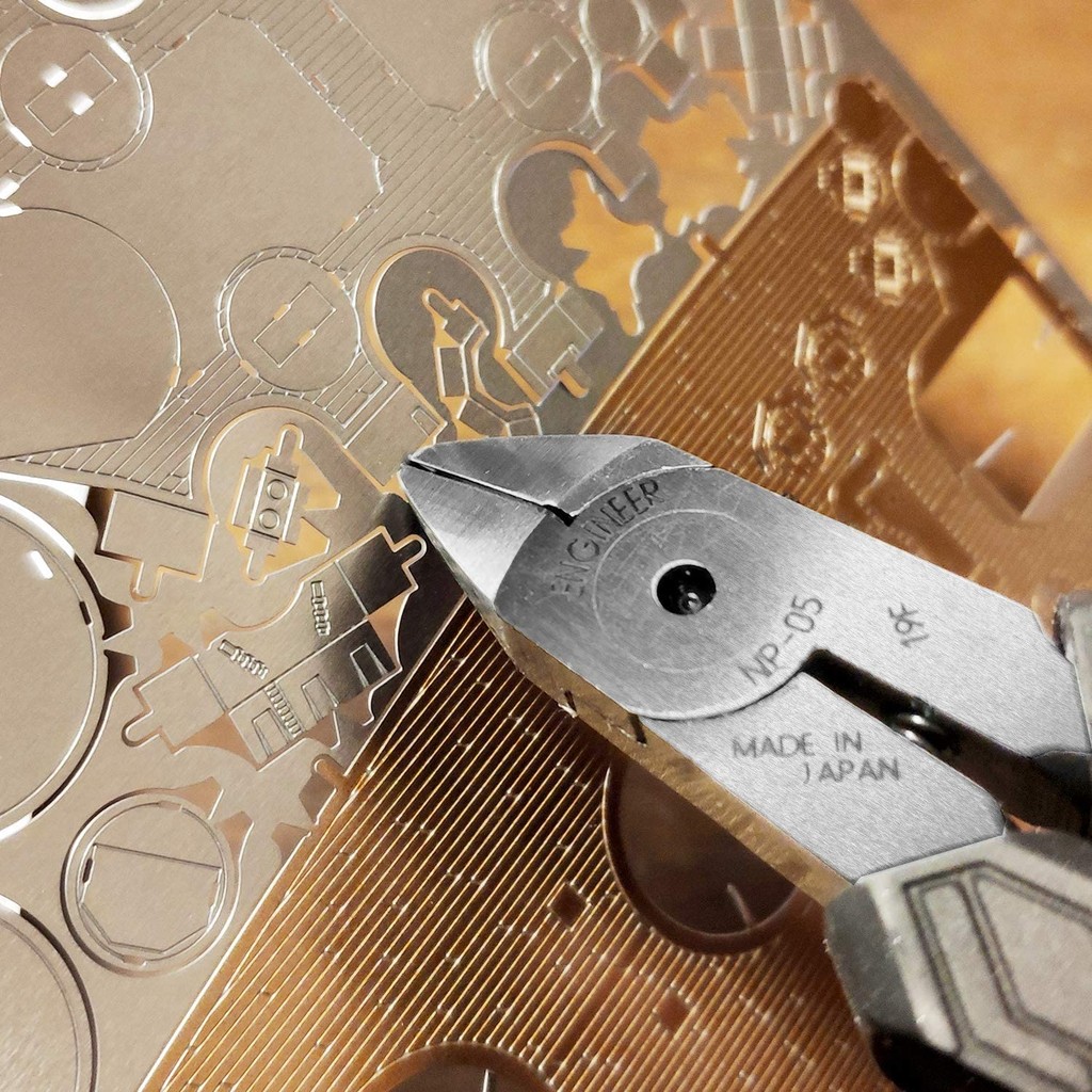 ญี่ปุ่น ENGINEER ENGINEER ESD Precision Diagonal คีม NP-05G Anti-Static Handle คีมปากเฉียง