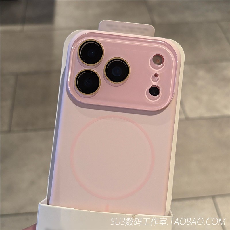 ขั้นสูงคริสตัลเลนส์ซิลิโคนเหลวแหวนบางแม่เหล็กดูดเคสโทรศัพท์เหมาะสําหรับ ไอโฟน17 16 15 14 13 มือโปร สูงสุด กันกระแทกป้องกันกล้องหล่นหลักฐานนุ่มปกหลัง