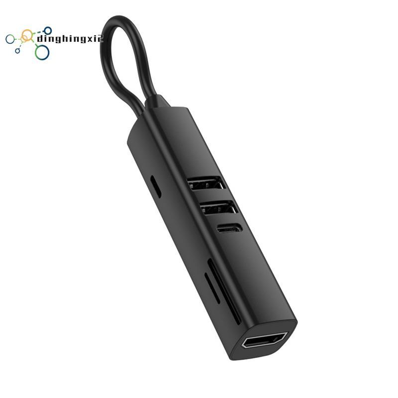 USB 3.0 HDTV 4K 30Hz วิดีโอ 7 in 1 USB C HUB SD TF Card Slot Reader Multi-Ports PD 100W ชาร์จสําหรับ
