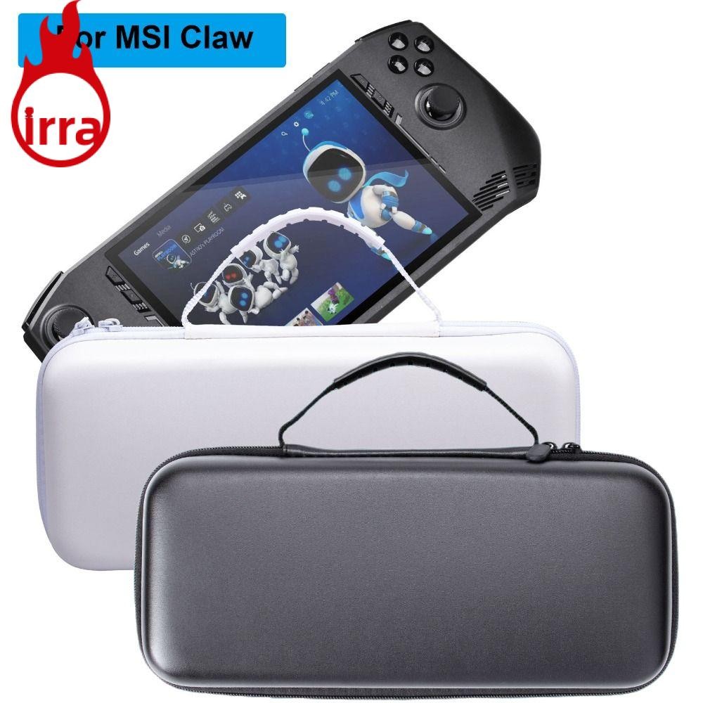 IRRA กระเป๋าเก็บคอนโซลมือถือ,กันกระแทกป้องกันรอยขีดข่วนกระเป๋าถือ,7 นิ้ว EVA กระเป๋าถือแบบพกพาสําหรับ MSI Claw A1M
