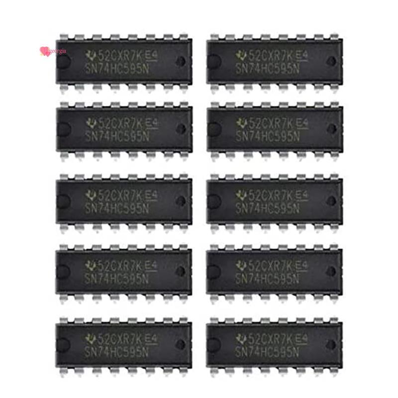 georg3310PCS IC 74HC595 74HC595N SN74HC595N DIP-16 Logic-Shift ลงทะเบียน