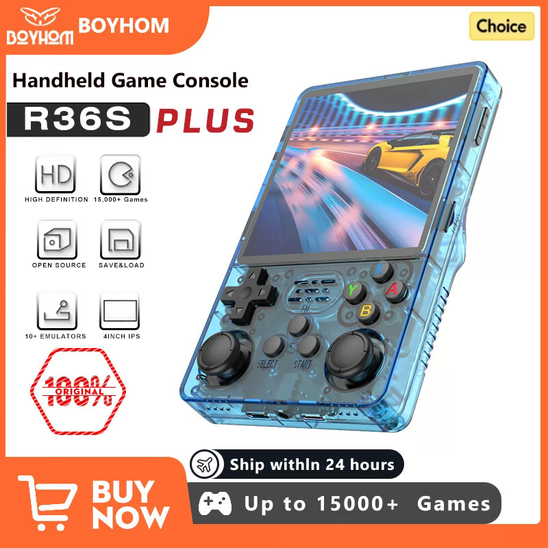R36S Retro เกมคอนโซลมือถือ Linux 64-bit ระบบ 3.5 "หน้าจอ IPS RK3326 แบบพกพากระเป๋าเครื่องเล่นวิดีโอส