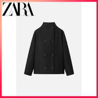 แจ็กเก็ตสั้นผู้หญิง ZARA ฤดูใบไม้ร่วง สินค้าใหม่ หลากสี ทรงหลวมสวมใส่ง่าย