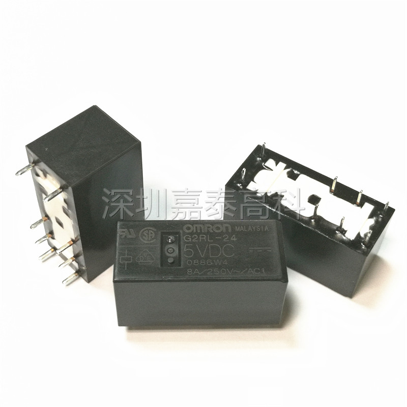 รีเลย์ Omron ดั้งเดิม G2RL-2 2A 24-5VDC 12VDC 24VDC 8A6 Pin 8 Pin