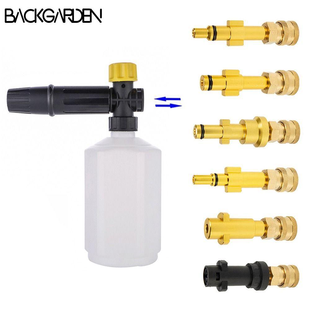 BACKGARDEN Quick Connector Wand Lance Fitting สําหรับ Karcher 1/4 "Snow Foam Bayonet Adapter