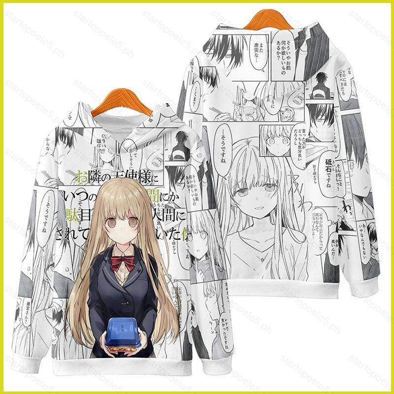 เสื้อฮู้ดดี้ 3D คาแรคเตอร์ Shiina Mahiru จากอนิเมะ ในสไตล์โคสเพลย์ สวมใส่ง่ายแบบโอเวอร์ไซซ์