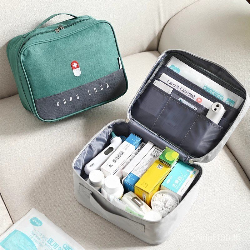 ถุงยาแบบพกพาการรักษาในครัวเรือนแบบพกพาขนาดเล็กขนาดใหญ่-ความจุถุงเก็บถุงยา]ใช้เดินทางยาบ้าน[lt4เค