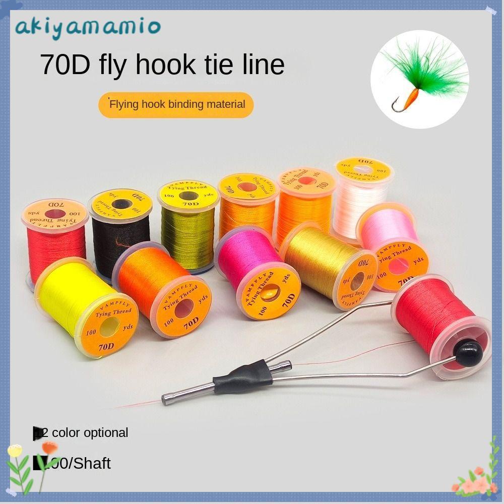 AKIYAMAMIO Super Strong Fly Fishing Line - Perfect for Fly Tying & Catching Bass/Salmon