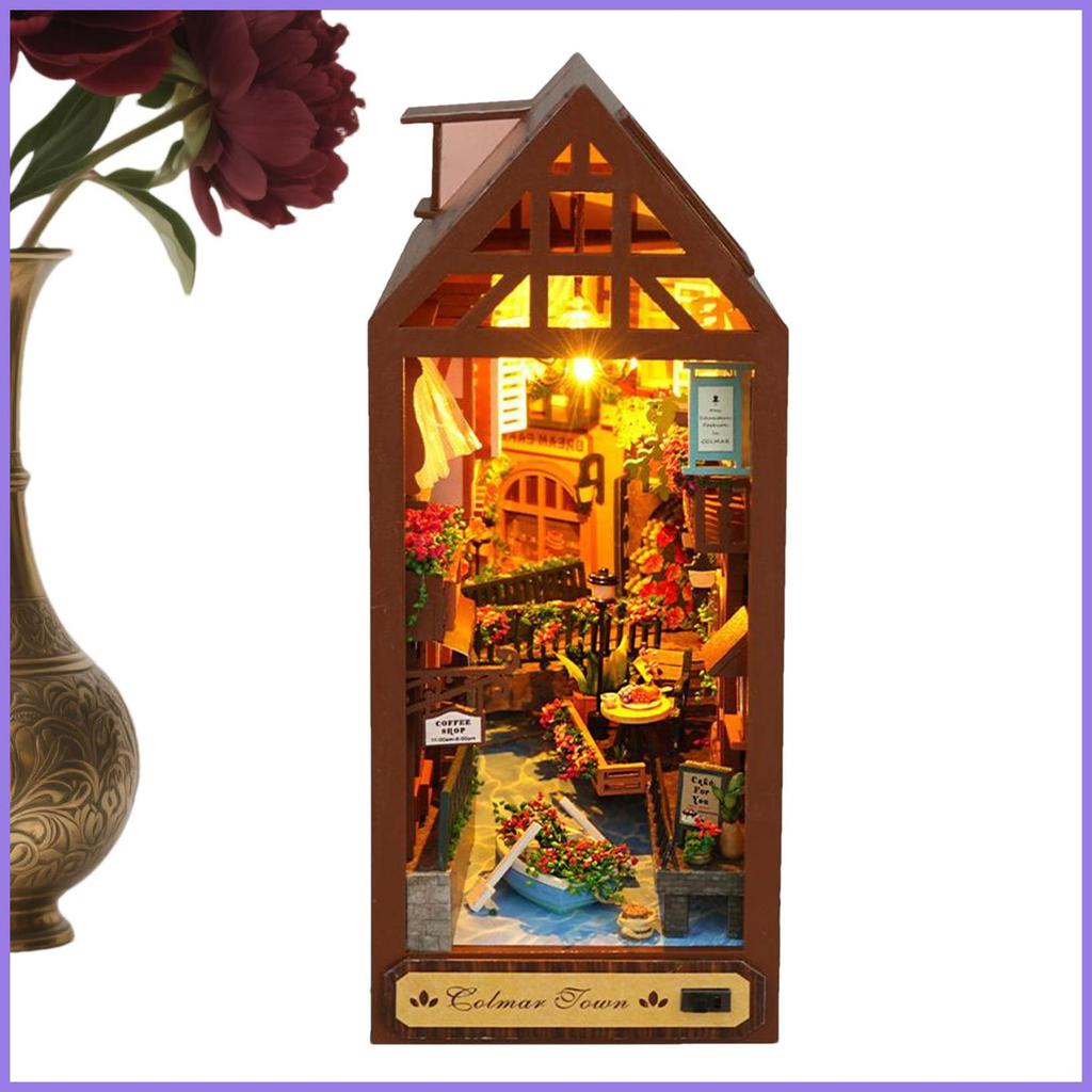 Booknooks ชุดสําหรับผู้ใหญ่ 3D โต๊ะปริศนา Decor LED House สําหรับเด็กผู้ใหญ่ห้องนอนห้องเรียน Library