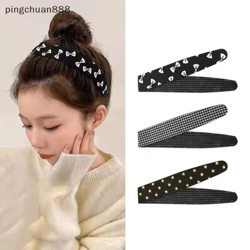 Pingchuan888 ฤดูร้อนสําหรับผู้หญิง Magic ที่ถอดออกได้ Bangs สําหรับ Frizzy ผู้ใหญ่ผม Stick Easy จัดแ