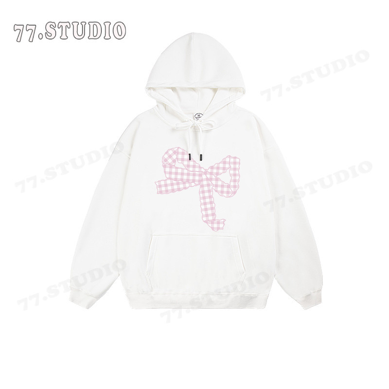 COD (กรุงเทพจัดส่งสินค้า)เสื้อสเวตเตอร์แขนยาวแฟชั่นใหม่สำหรับผู้ชายและผู้หญิง มีฮู้ด พิมพ์ลายสบาย หลวมและลำลองoversize