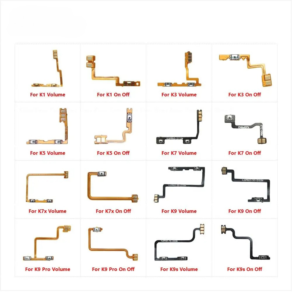 เปิดปิด Mute Switch ควบคุมปุ่มปรับระดับเสียง Flex สําหรับ OPPO K1 K3 K5 K7 K7x K9s K9 Pro อะไหล่ทดแท